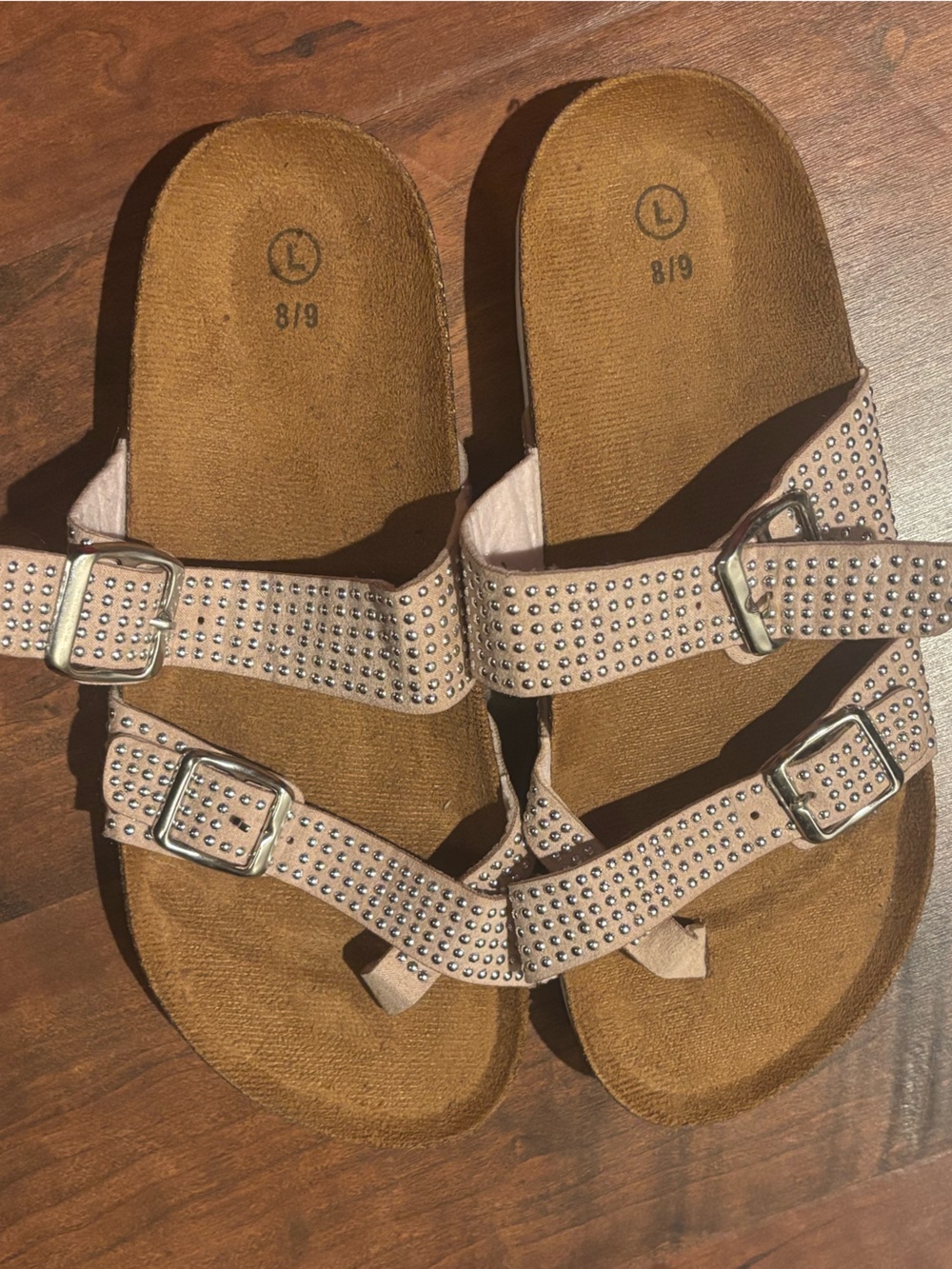 Women’s Double-Strap Studded Sandals